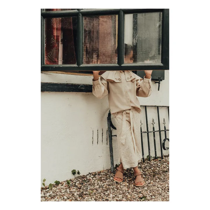 Baje Studio Jupe-Culotte Madden Brodée | Blanc