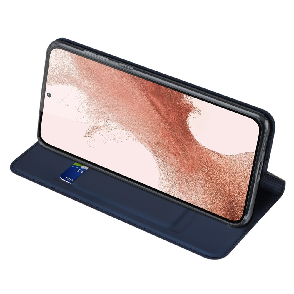 Samsung Galaxy S23 5G Flip Wallet Cover Leder Tasche - Dunkelblau