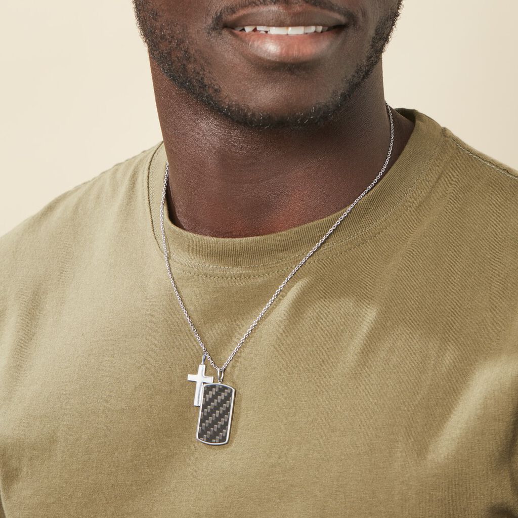 Collier Akim Acier Blanc