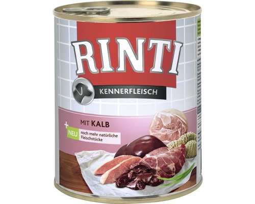 RINTI Kalfsvlees Natvoer voor Honden 800g