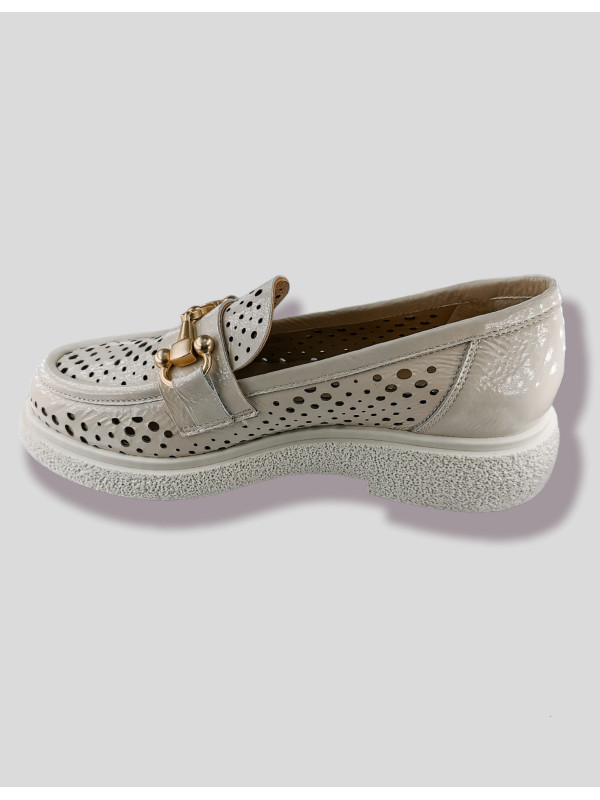 Mocassins E303E10 Naplak Ghiaccio - Semerdjian