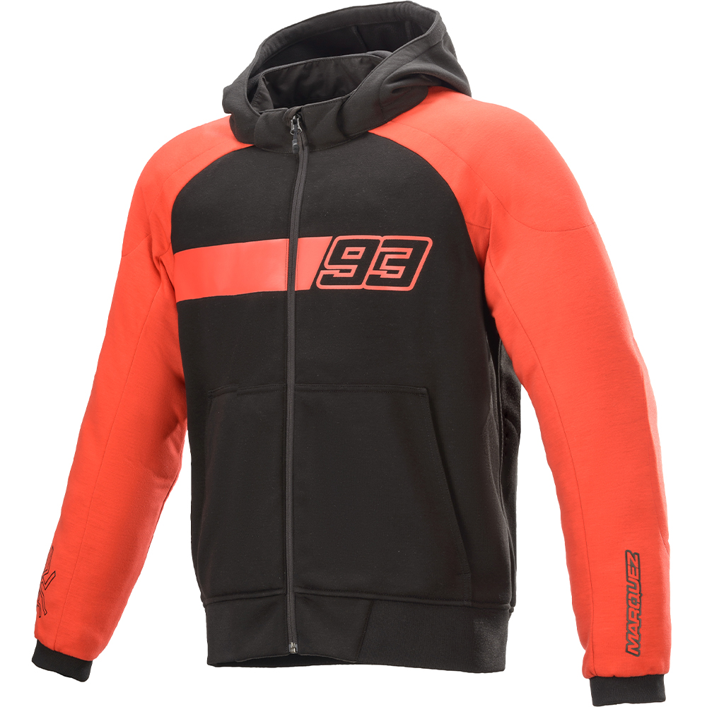 Alpinestars - Sweat zippé Aragon MM93 Noir / Rouge