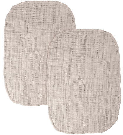 Sebra wickelunterlage - 2er-Pack - Musselin - Jetty Beige
