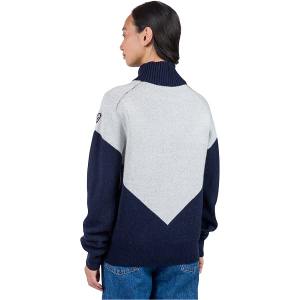 Pull ROSSIGNOL W ALPINE JACQUARD DARK NAVY