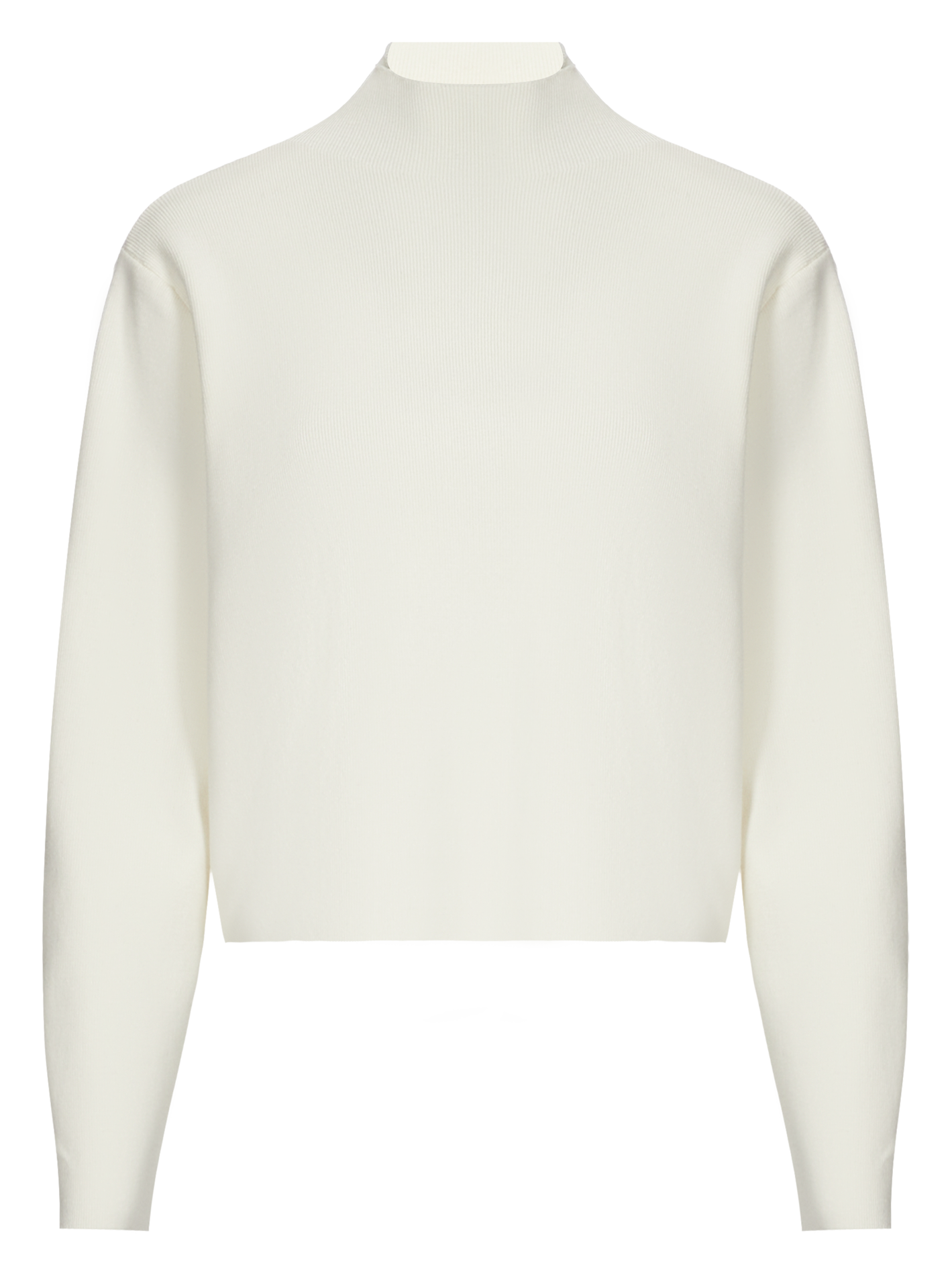 USIM - Pull crop col montant | Blanc