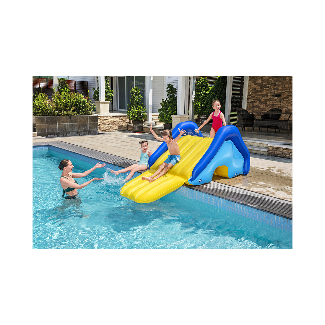 Bestway extragrosse Poolrutsche 247 x 124 x 100 cm