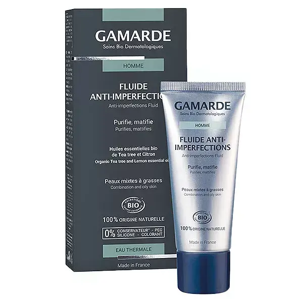 Fluido Anti-Imperfeições Orgânico Gamarde Masculino 40ml