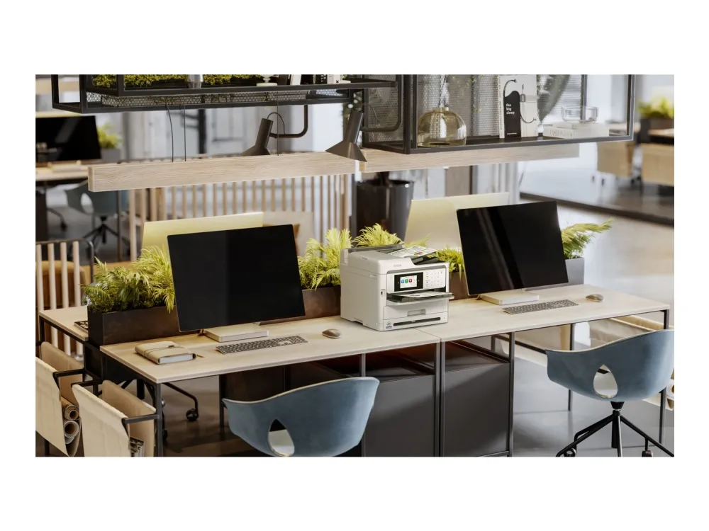 Epson WorkForce Pro WF-M5899DWF - Multifunktionsprinter - S/H - blækprinter - 216 x 297 mm (original) - A4/Legal (medie) - op til 25 spm (udskriver) - 330 ark - 33.6 Kbps - USB 2.0, Gigabit LAN, Wi-Fi(ac)