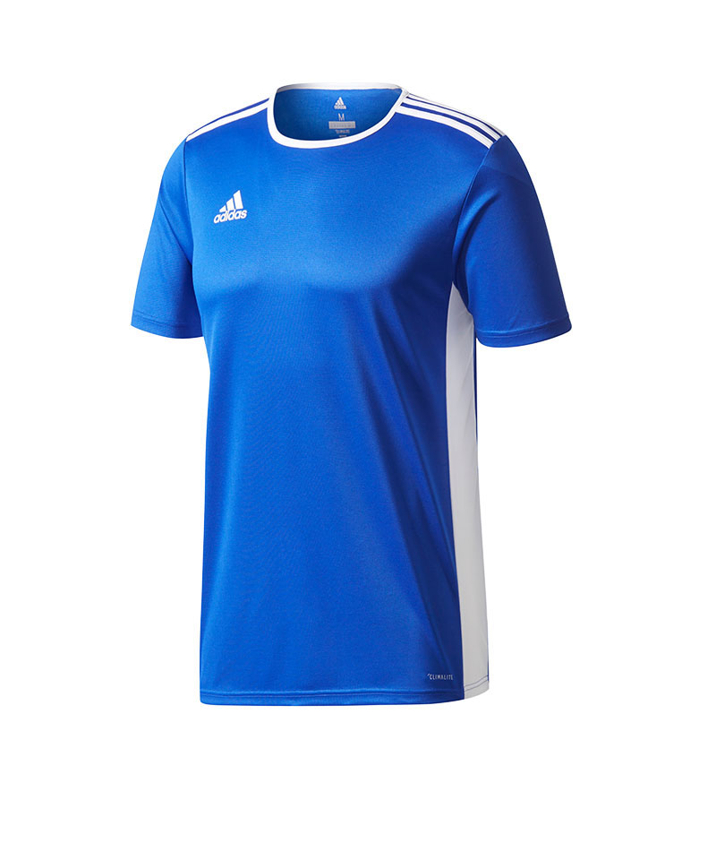 adidas Entrada 18 Trikot kurzarm Blau Weiss