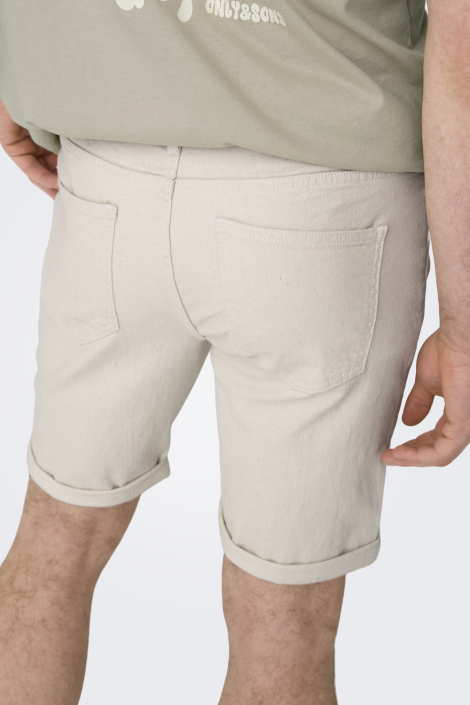 Only & Sons ecru heren korte broek