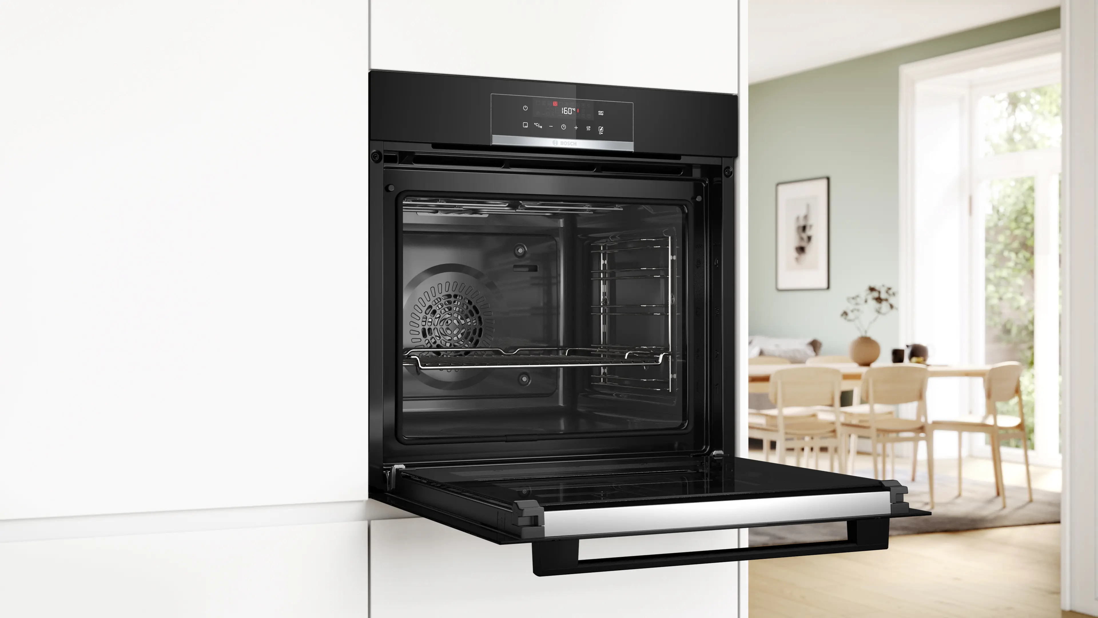 Serie 4 Bakoven 60 x 60 cm Zwart