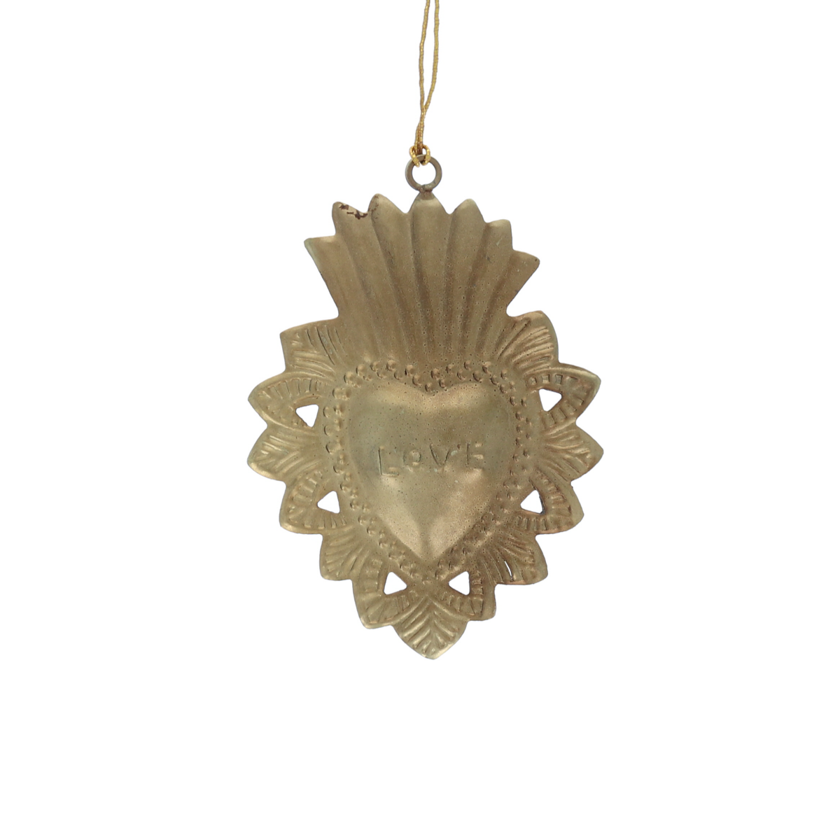 Soleil coeur en laiton M Atelier jasmin