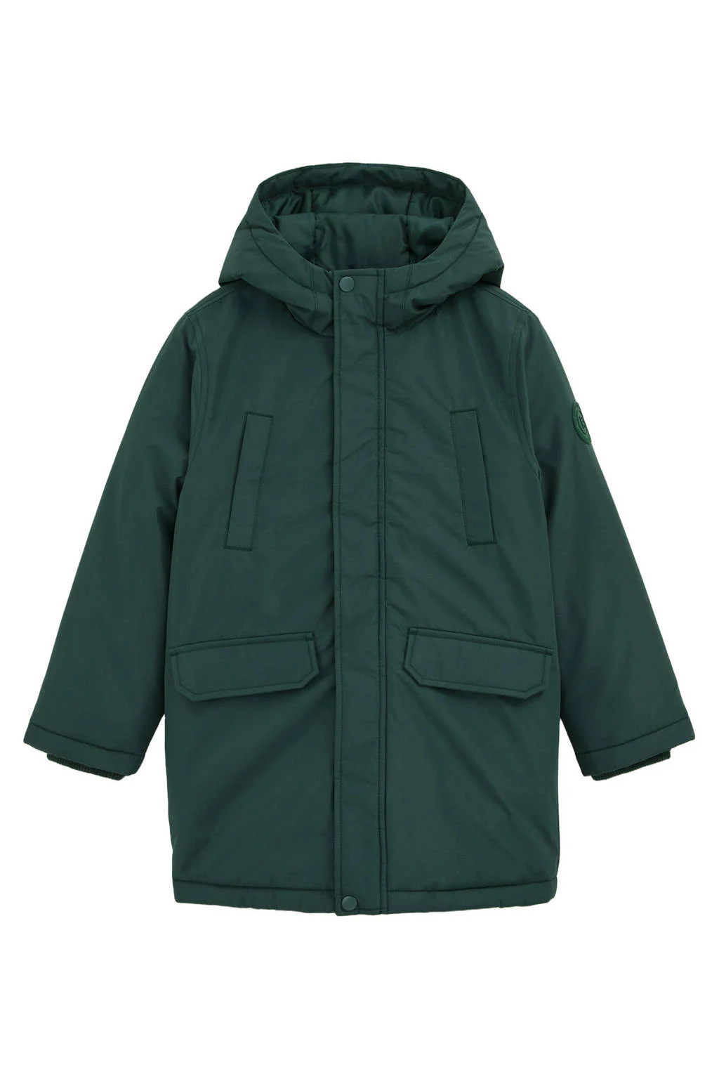 WE Fashion Blue Ridge parka donkergroen