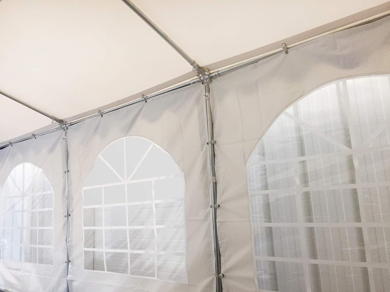 AMBISPHERE Partyzelt Classic Plus 6x8 m - wasserdicht -Pavillon PVC Plane 850 N - Festzelt - Bierzelt Wasserdicht, UV-Resistent & Feuerhemmend in mit 5 Jahren Garantie