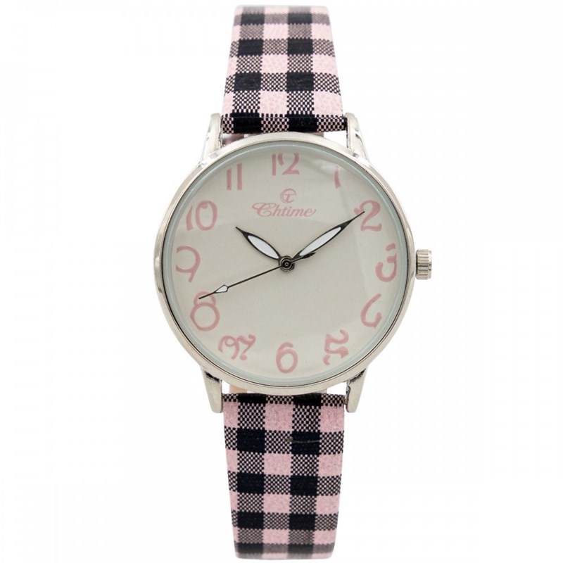 Montre Femme CHTIME bracelet Cuir Rose