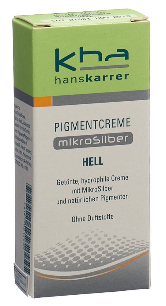 Hans Karrer Pigmentcreme MikroSilber<br>20 ml, Creme, hell