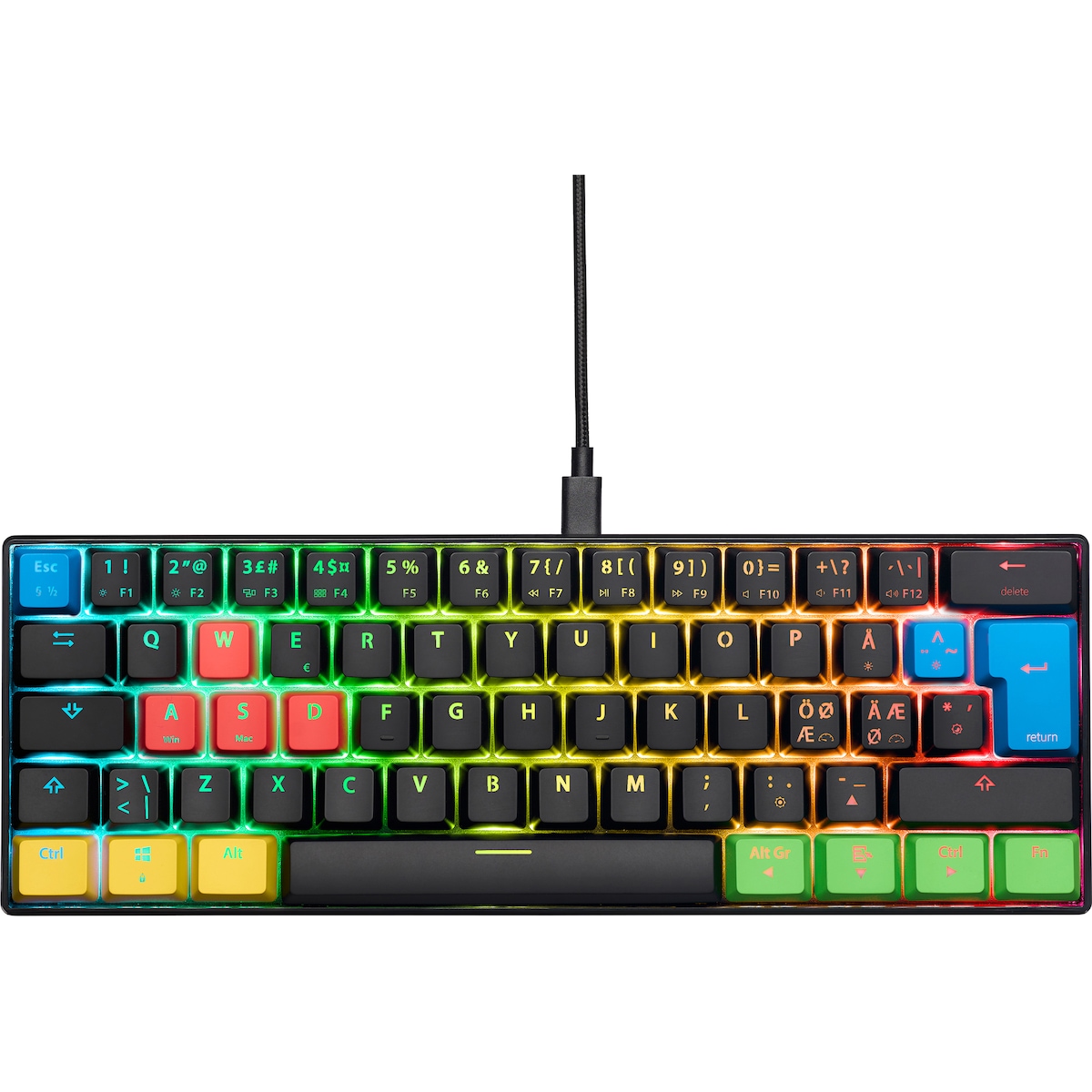 NOS C-450 Mini PRO RGB gamingtastatur (tetriz)