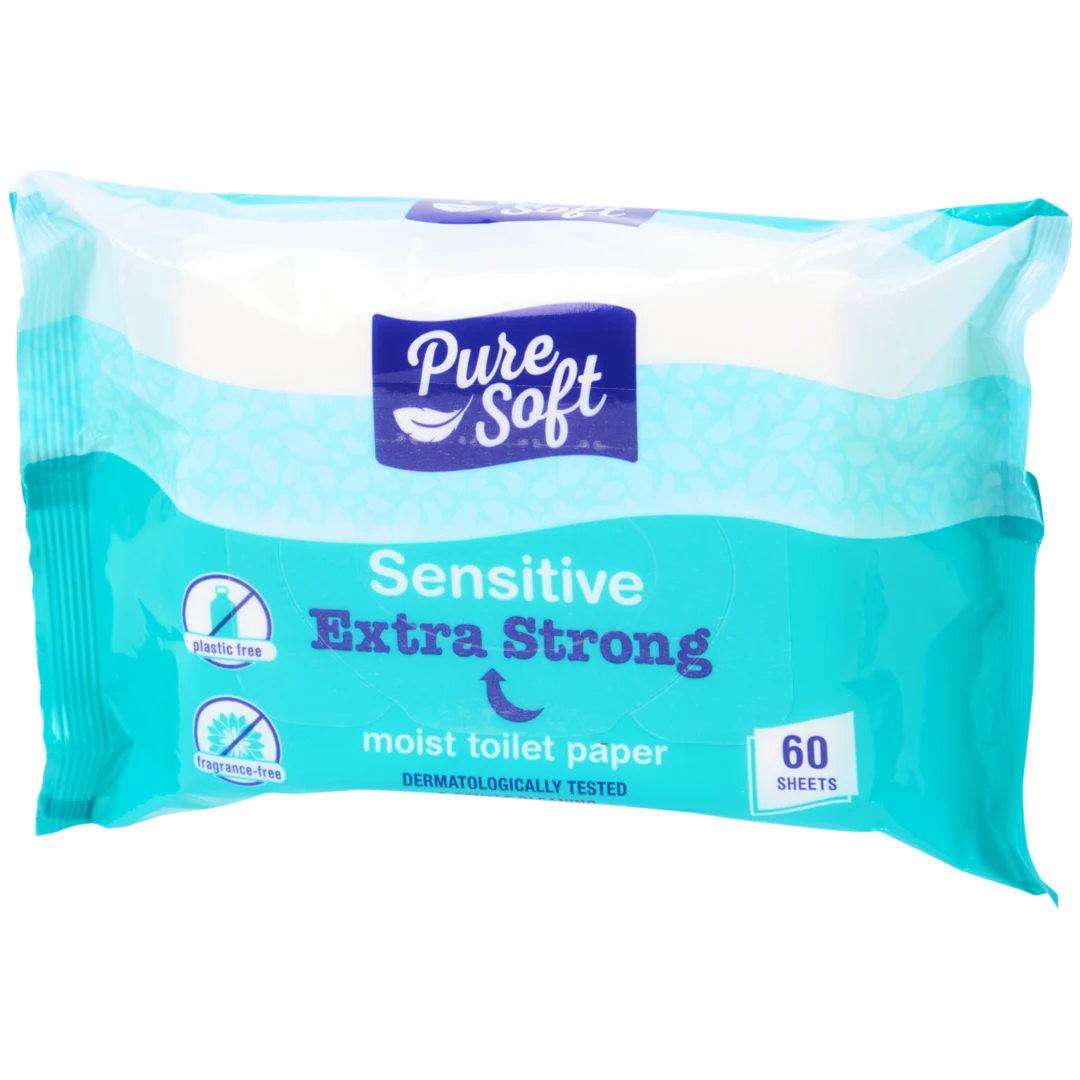 Pure Soft Sensitive vochtig toiletpapier 60 stuks