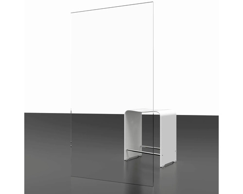 Inloopdouche SCHULTE Alexa Style 2.0 Black Style ExpressPlus 90 cm profiel, zwart, helder glas, vuilafstotende glascoating