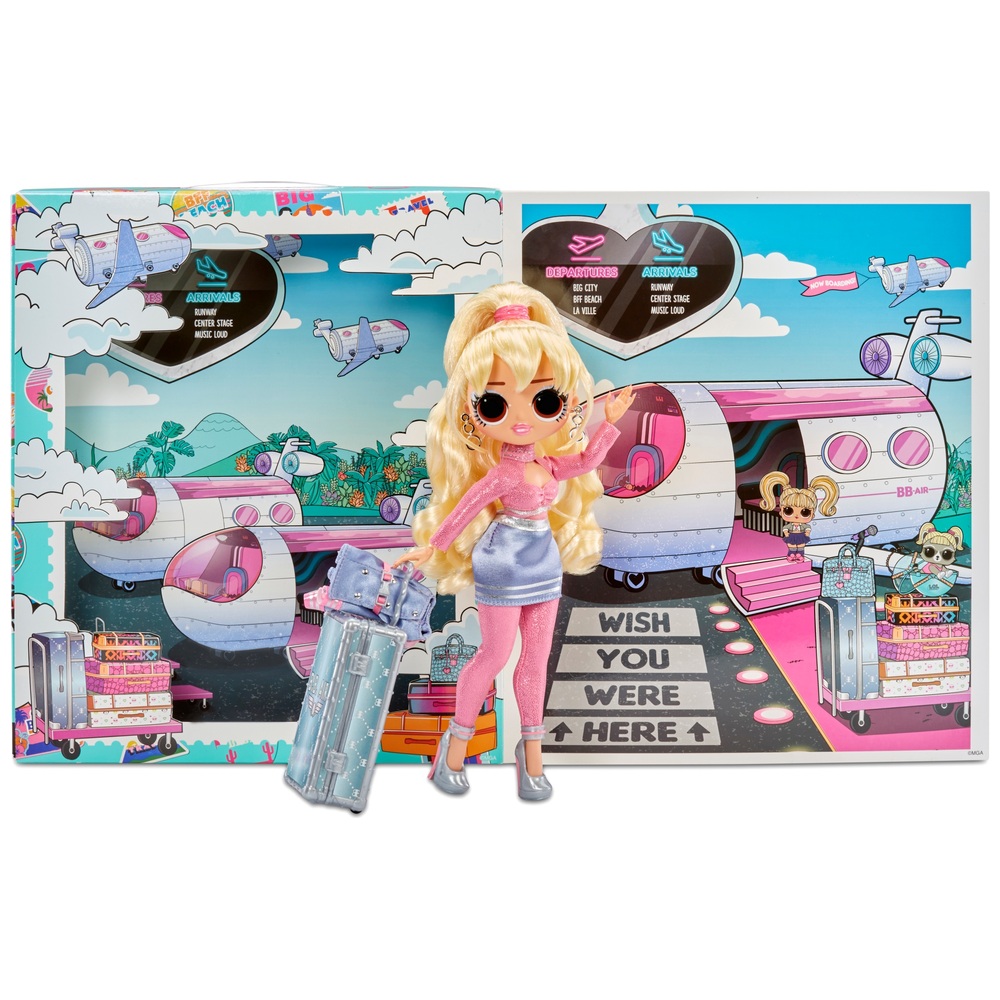 LOL Surprise! OMG Reisepuppe – Fly Gurl mit 15 Überraschungen