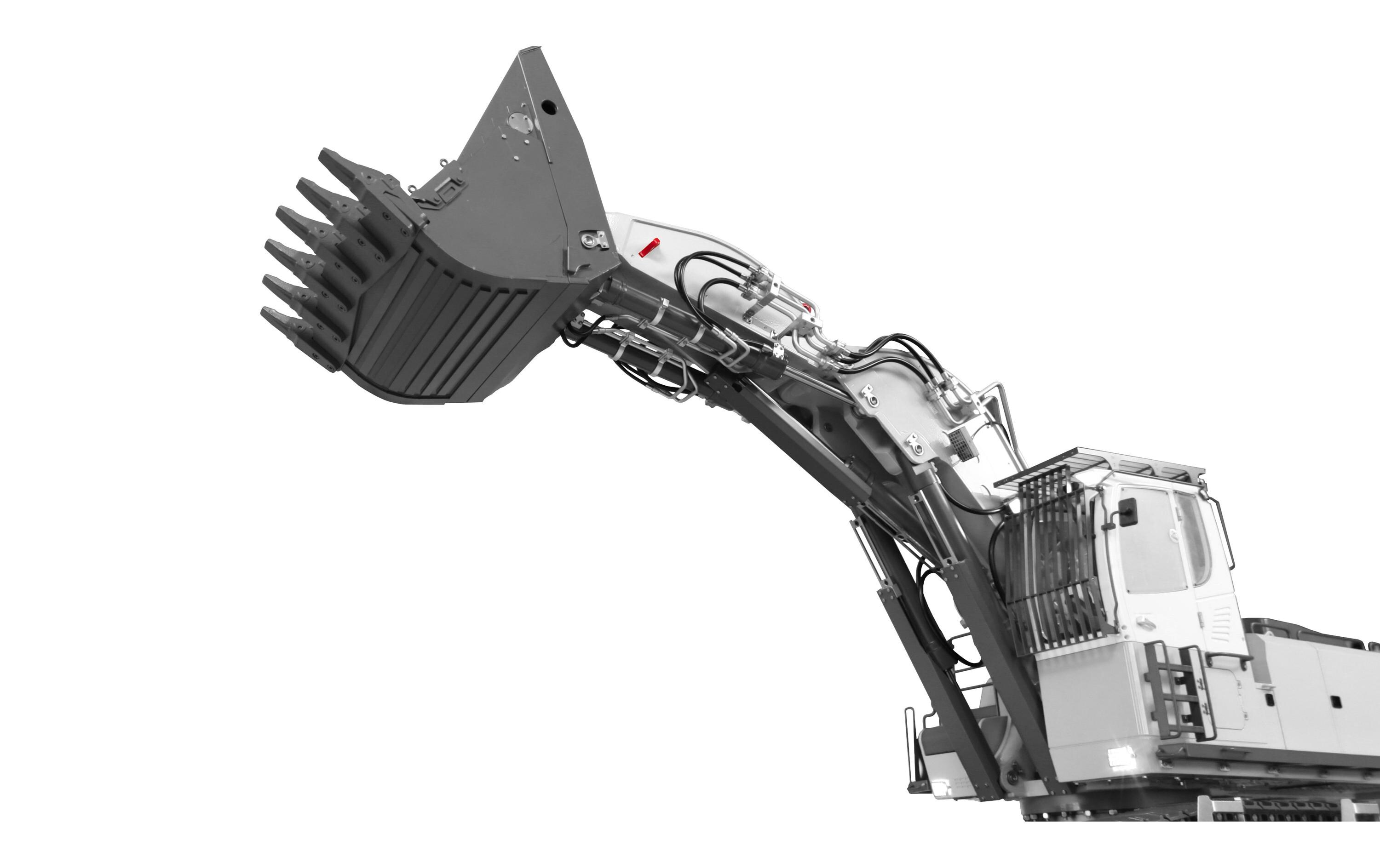 Steinbruchbagger 970-200 SME, Weiss, 1:13.5, RTR<br>Hydraulischer Steinbruch Kettenbagger im Massstab 1:13.5
