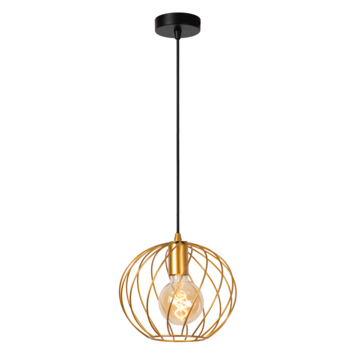 Lucide hanglamp Danza mat goud Ø25cm