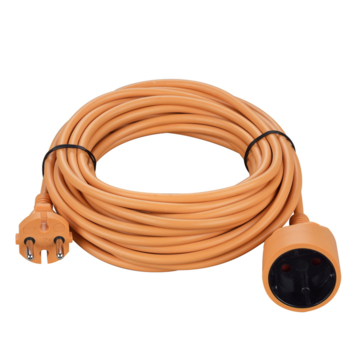 Verlengsnoer 10 Meter Oranje 2x1.5mm