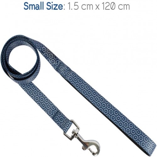 Guia de treinamento Edipets azul com estampa para cães