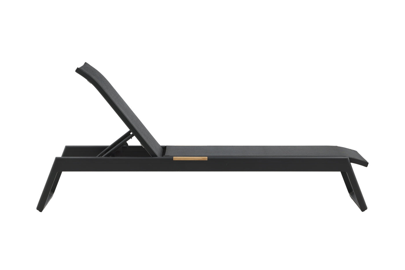 FjÃ´rd - Lounge Ligbed Zwart|Teak - Mexico