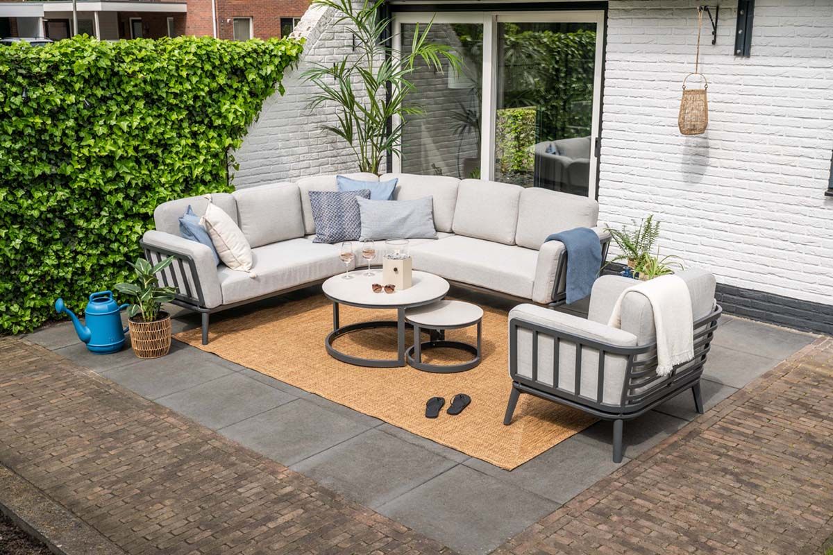 Garden Impressions Montea 5-delige lounge hoekset - Black