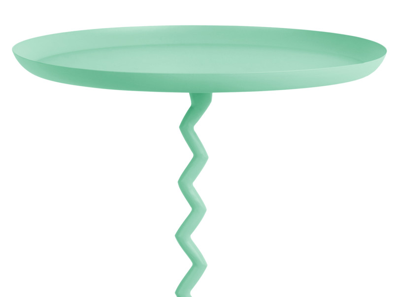 Side Table Zig Zag Large LM2256BL Turquoise blue