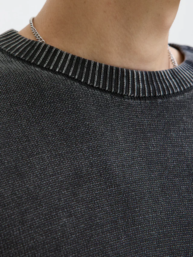 Jack & Jones Rundhalspullover »JJECHARGE FADED KNIT CREW NECK NOOS«