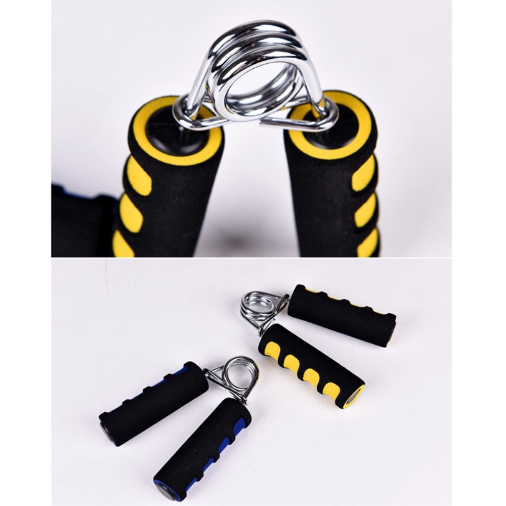 (2er Set) Gepolsterter Federgriff Muskeltrainer Finger / Hand / Unterarm Griffkraft Fitness - Div. Farben