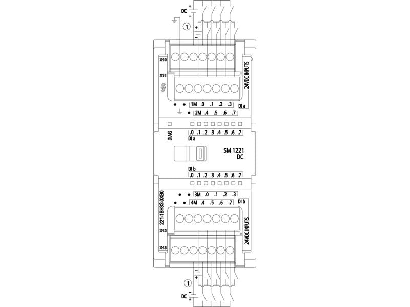 Siemens SIMATIC S7-1200 SM 1221, DI 16 x 24 V DC Digitaleingabe Signal Module