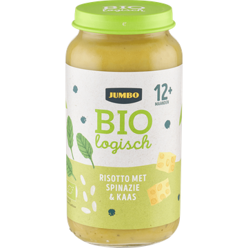 Jumbo Babyvoeding Biologisch Risotto met Spinazie & Kaas 12+ Maanden 250 g