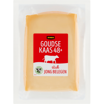 Jumbo Goudse Kaas 48+ Jong Belegen Stuk 450 g