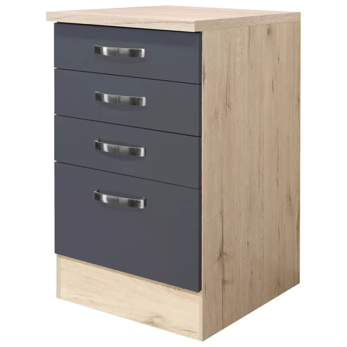 Küchenunterschrank Shadow grau,Eiche