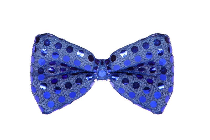 Blauwe Strik Pailletten