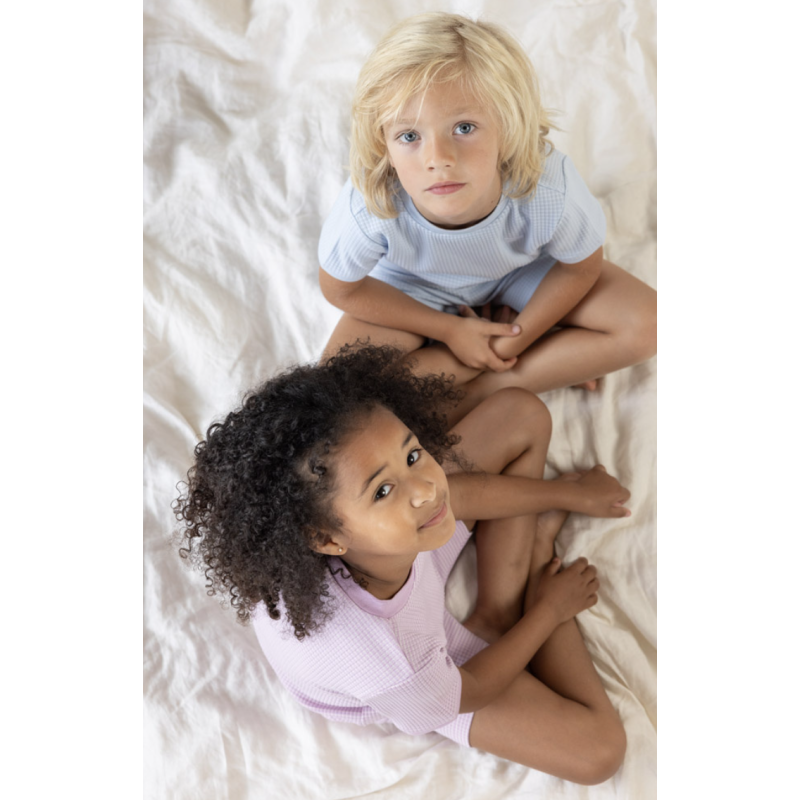 Feetje zomer pyjama wafel - Summer Special lila