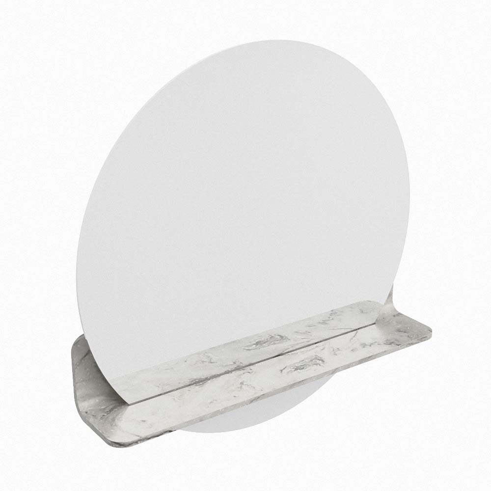 Mondiaz Spot spiegel rond Ø60cm met planchet glace