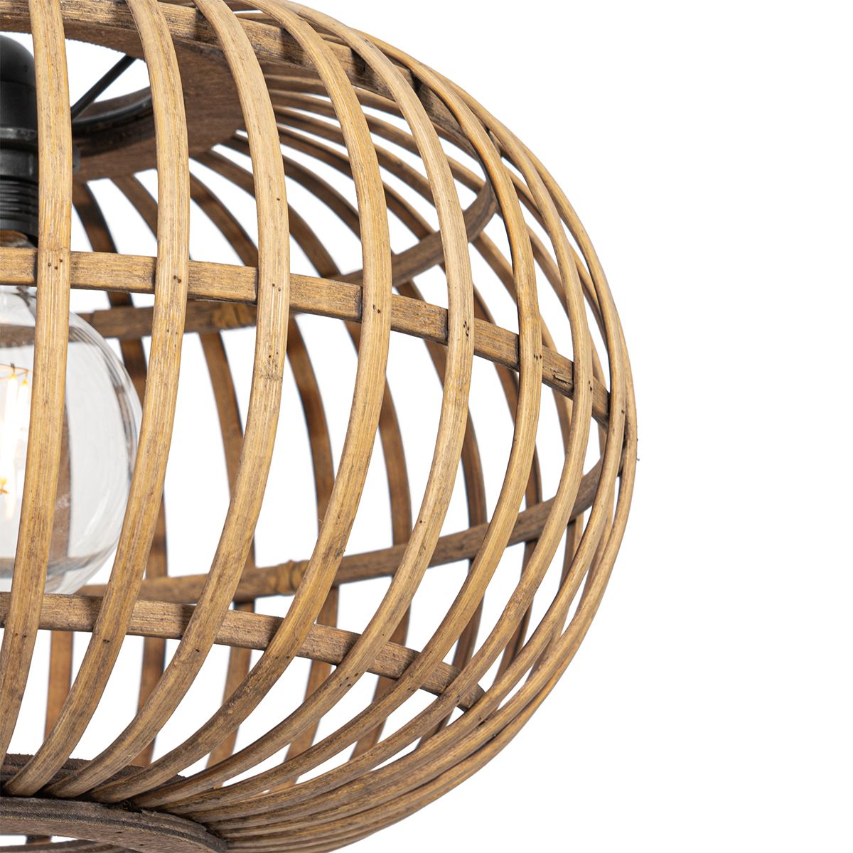 Oosterse hanglamp bamboe 2-lichts - Amira