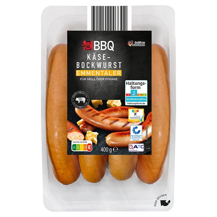 BBQ Emmentaler Käse-Bockwurst 400 g