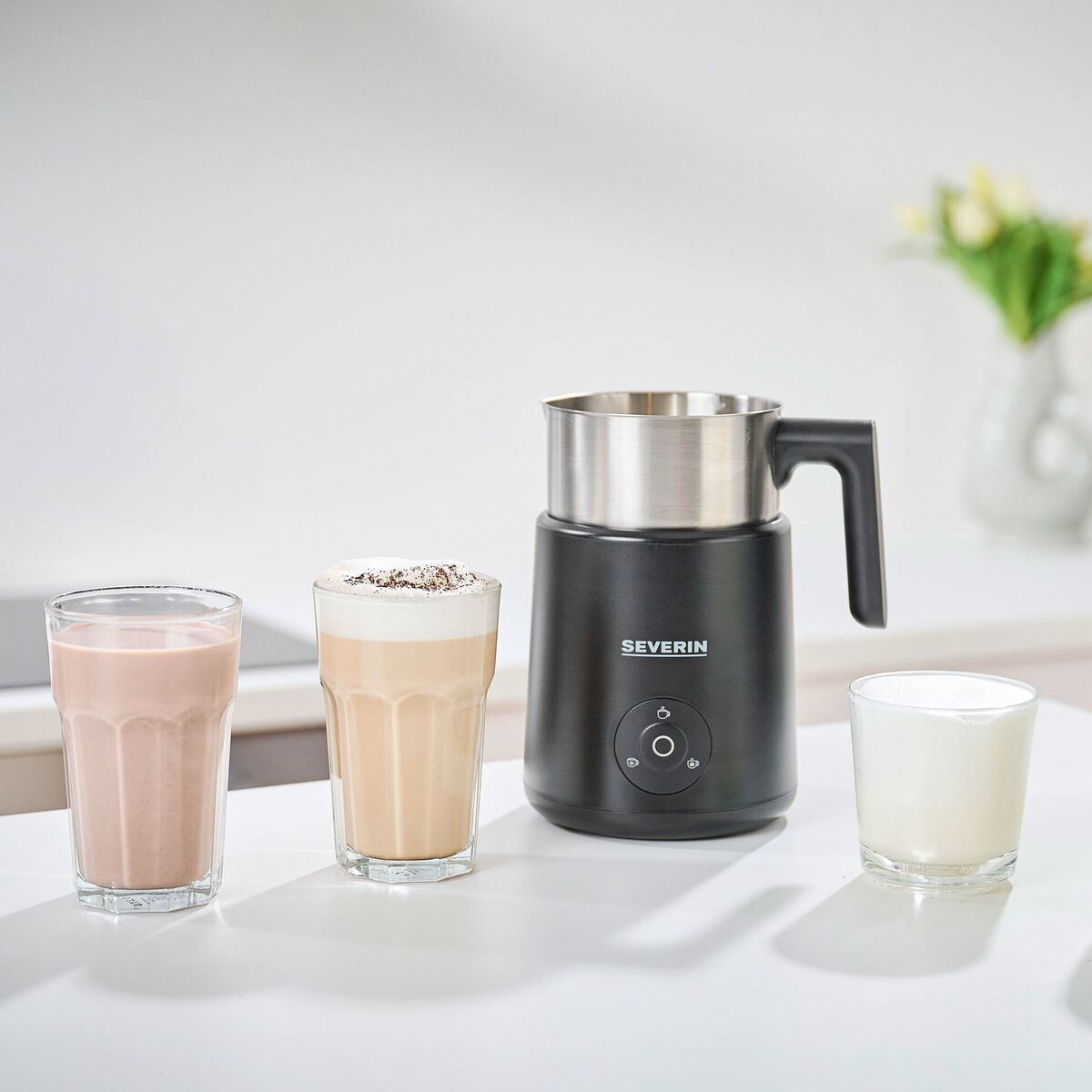 Spuma Lite melkeskummer 400 ml, svart