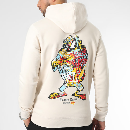 Sweat Capuche Taz Graff Beige