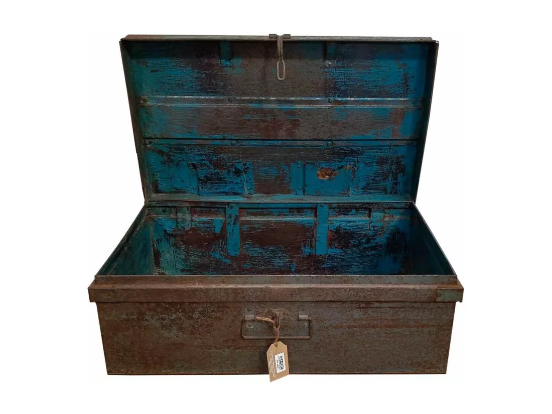 Valise en métal marron 76x45x30h