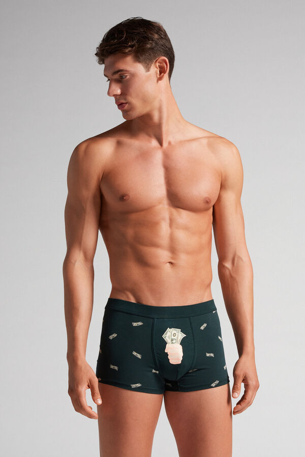 Cuecas Boxer com Aba em Algodão Fresco Natural Supima®