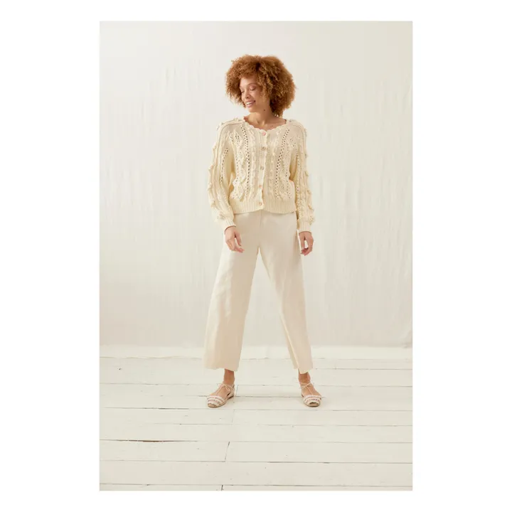 Louise Misha Gilet Sankara - Collection Femme | Crème