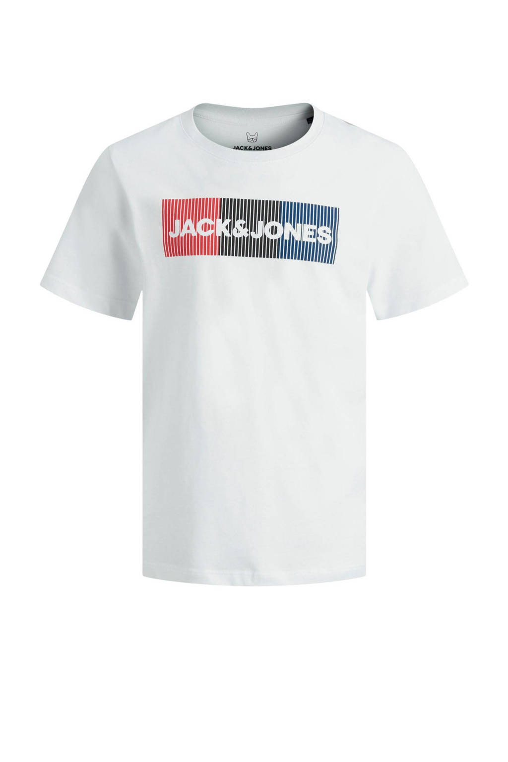 JACK & JONES T-shirt JJECORP met logo wit