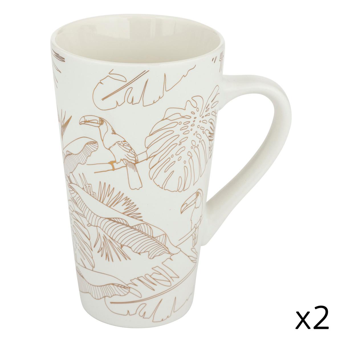 COFFRET 2 MUG L TOUCAN 50CL