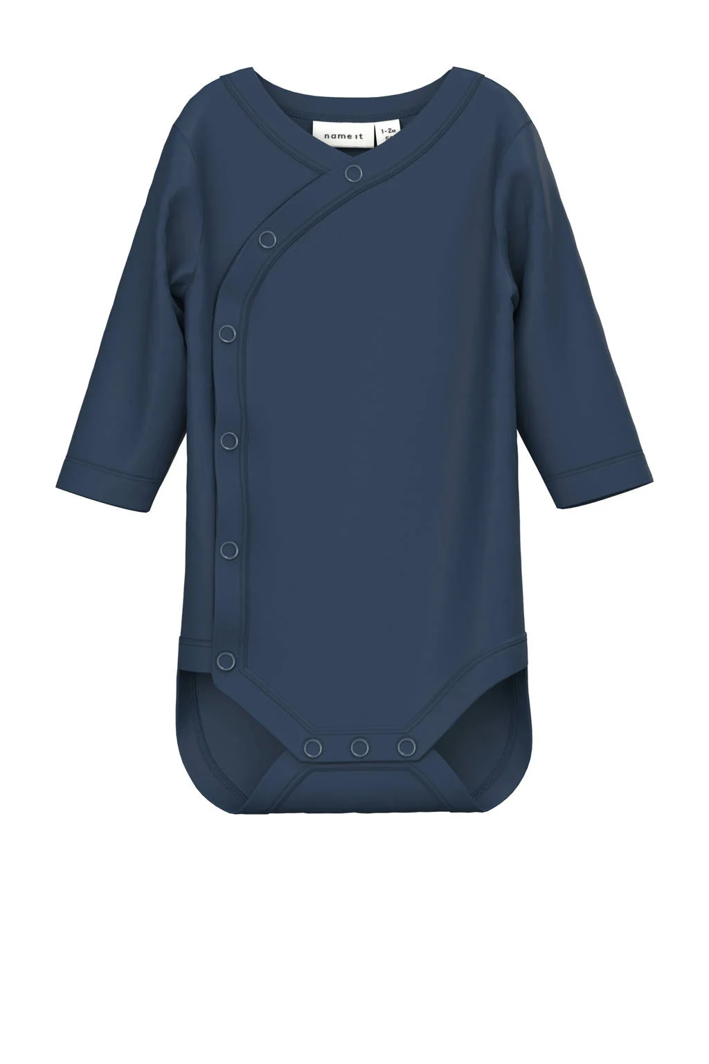 NAME IT BABY romper + broek donkerblauw/grijsblauw